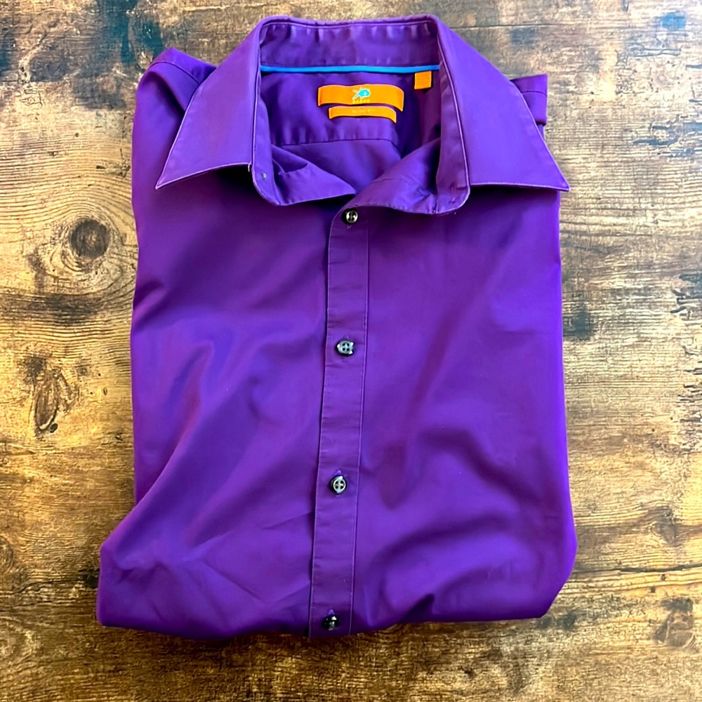 Purple Egara Slim Fit Dress Shirt
